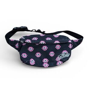 Vans Off The Wall Fanny Pack Black Pink‎ Eye Lips Print Waist Bag